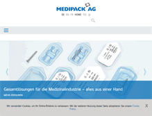 Tablet Screenshot of medipack.ch